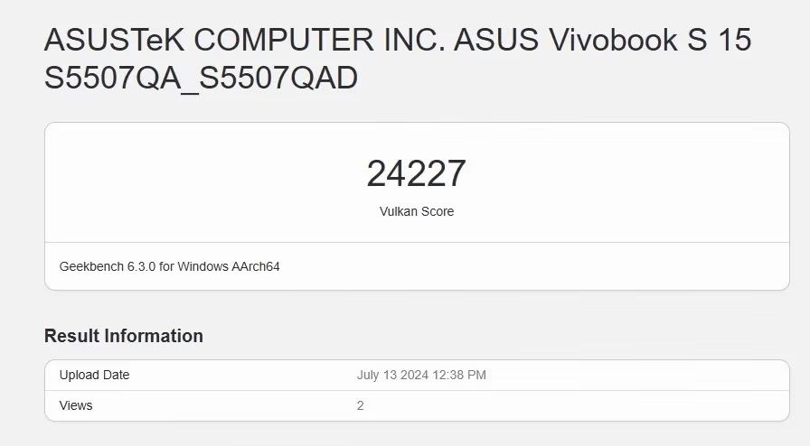Snapdragon X Elite:Geekbench 6 GPU 测试