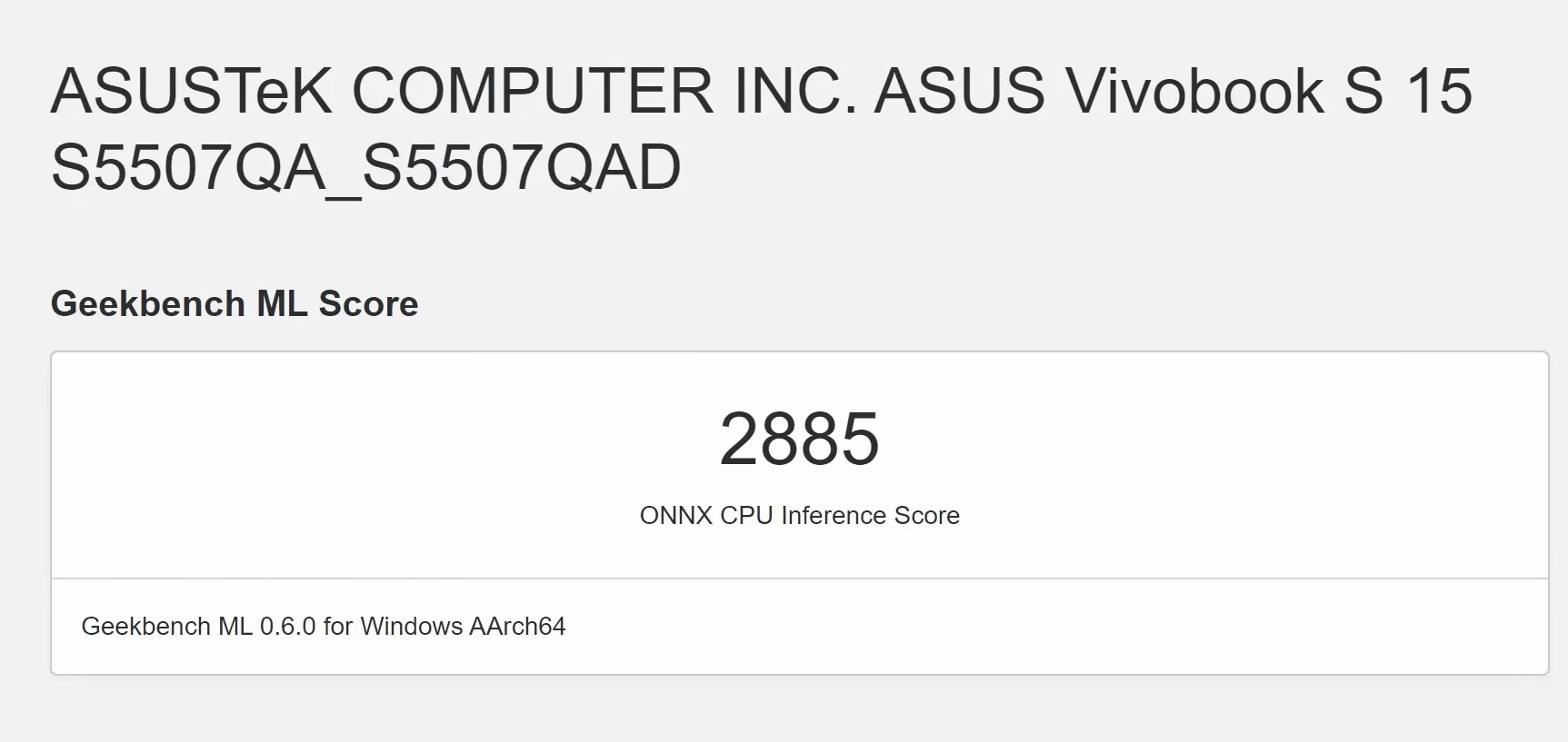 Snapdragon X Elite:Geekbench ML 测试